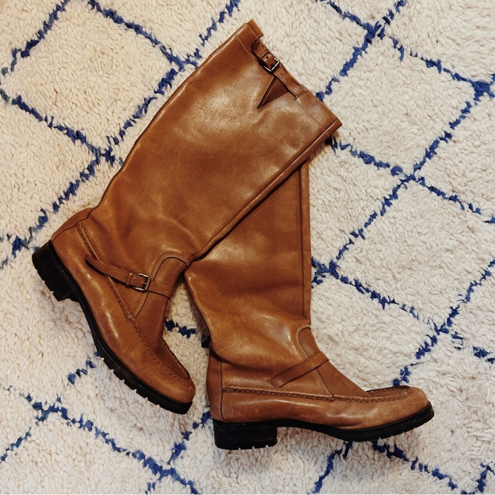 Vintage Polo Ralph Lauren Leather Boots EUC Women’s size 11